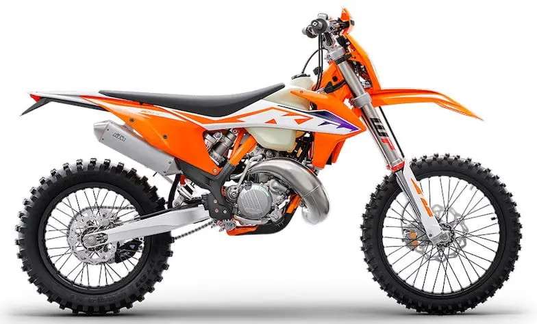 Runner up for the best dirt bike for beginners for trail riding: KTM 150 XC-W