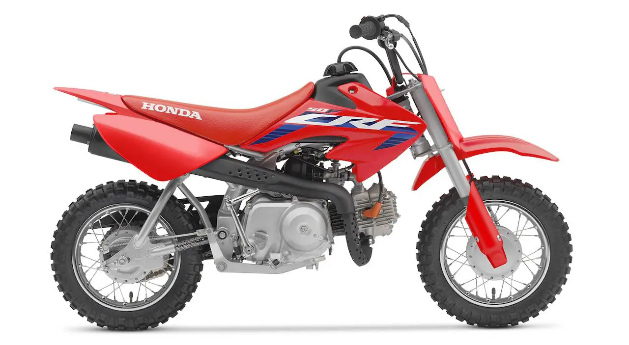 Honda CRF50F trail dirt bike for 7-year-olds and under