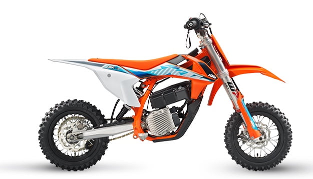 KTM SX-E 3 motocross dirt bike for 7-year-olds and under