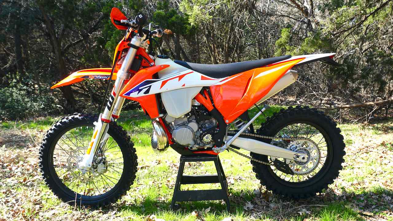 Stock graphics on a 2023 KTM 300 XC-W 