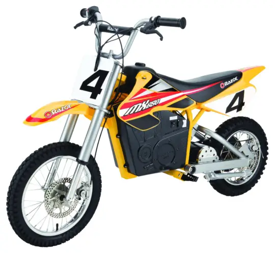 Razor Dirt Bike: MX650 on a white background