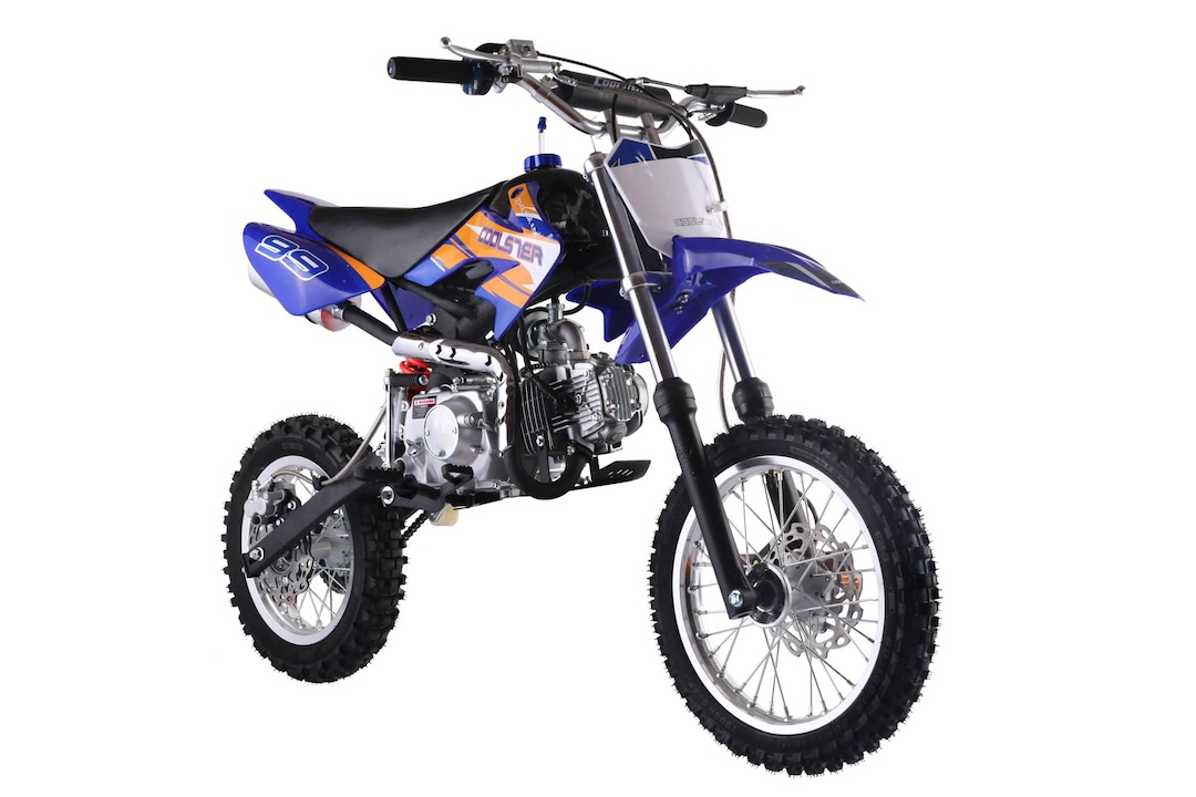 Coolster 125cc dirt bike model QG-214-2 on a white background