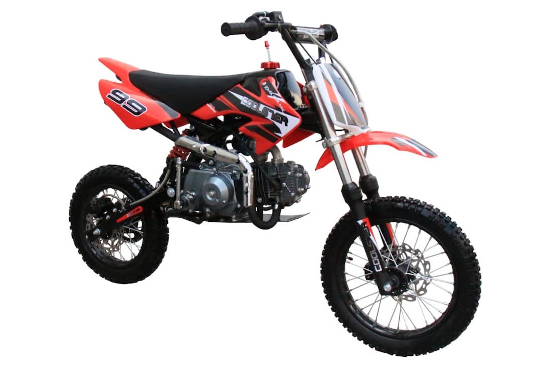 Coolster 125cc dirt bike model QG-214S-2 on a white background