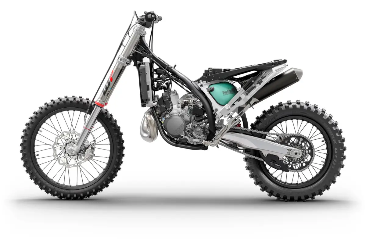 The frame and exploded view of the 2024 KTM 300 XCW