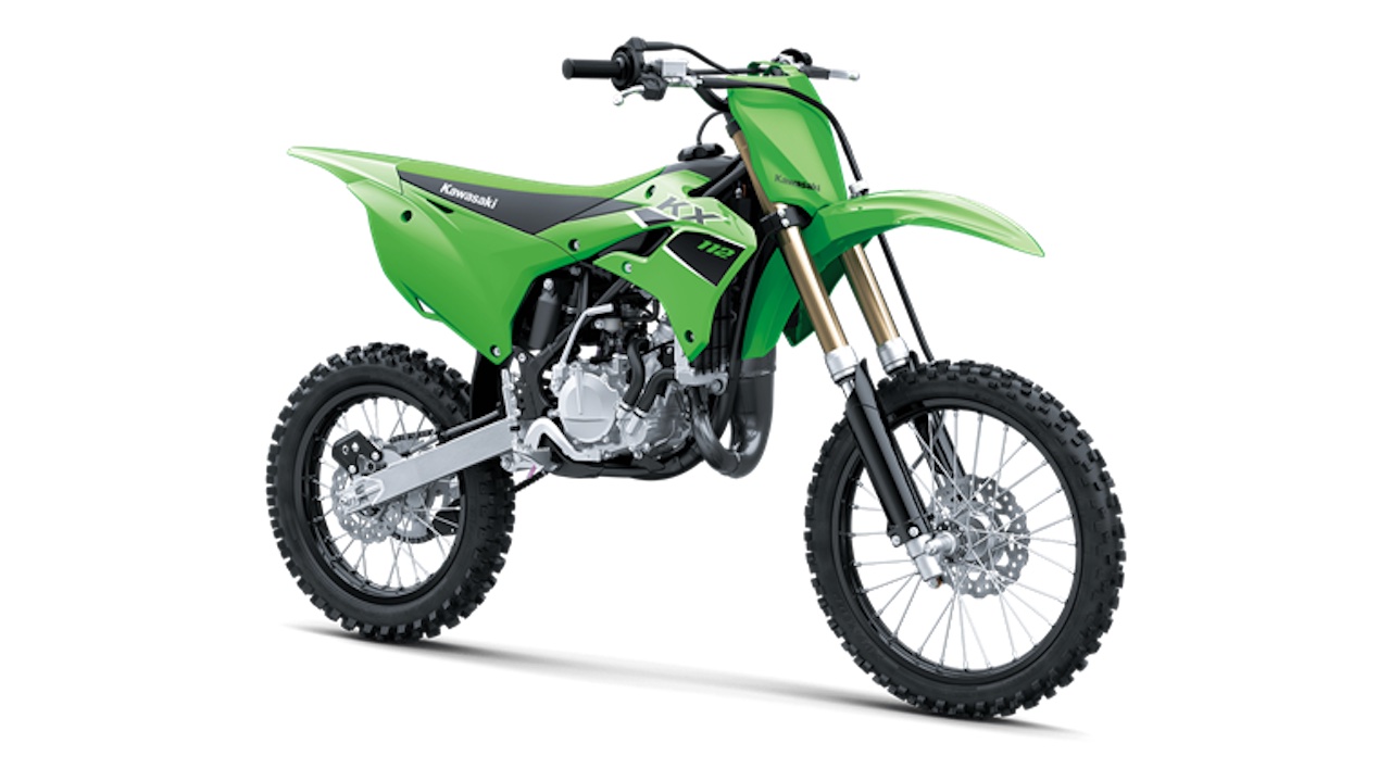 The Kawasaki KX112 is for taller 9 year old riders 